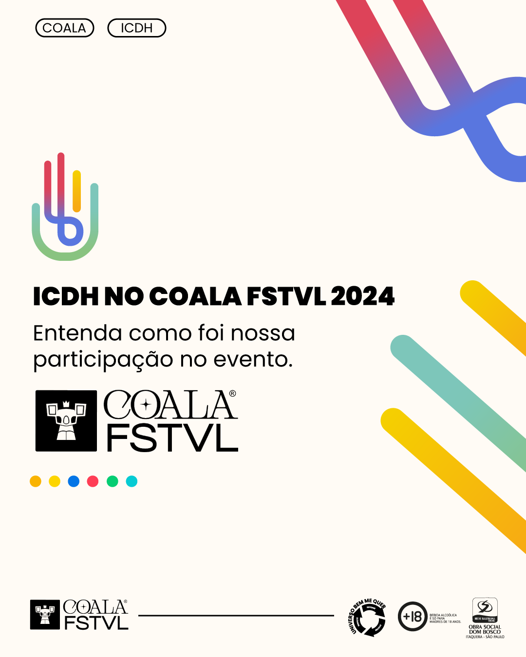 ICDH marca presença no Coala Festival com ações de Consumo Consciente e Sustentabilidade.